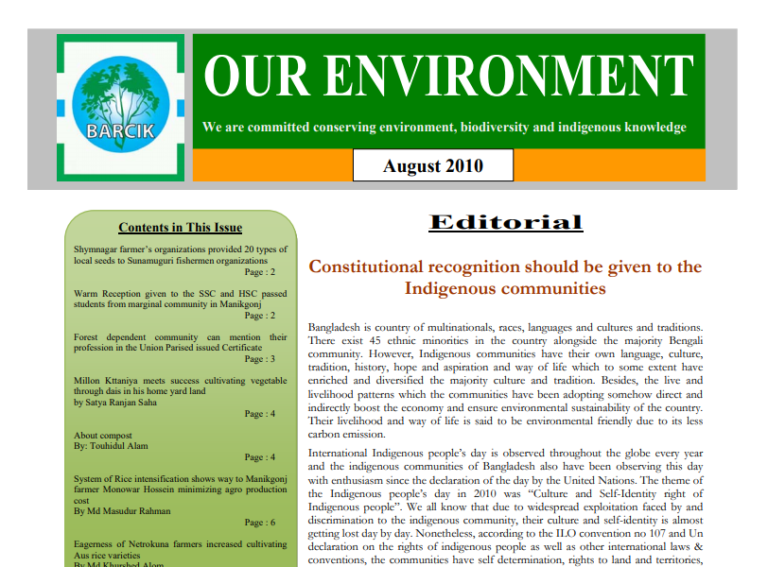 Our Environment - August-2010