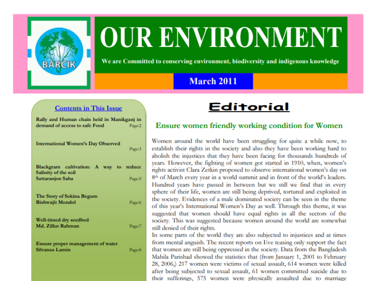 Our Environment - March-2011