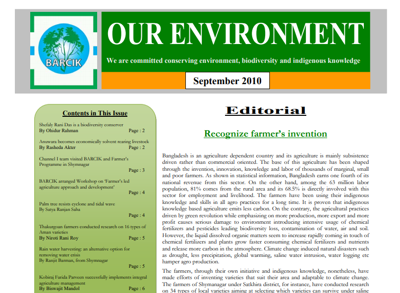 Our Environment - September-2010