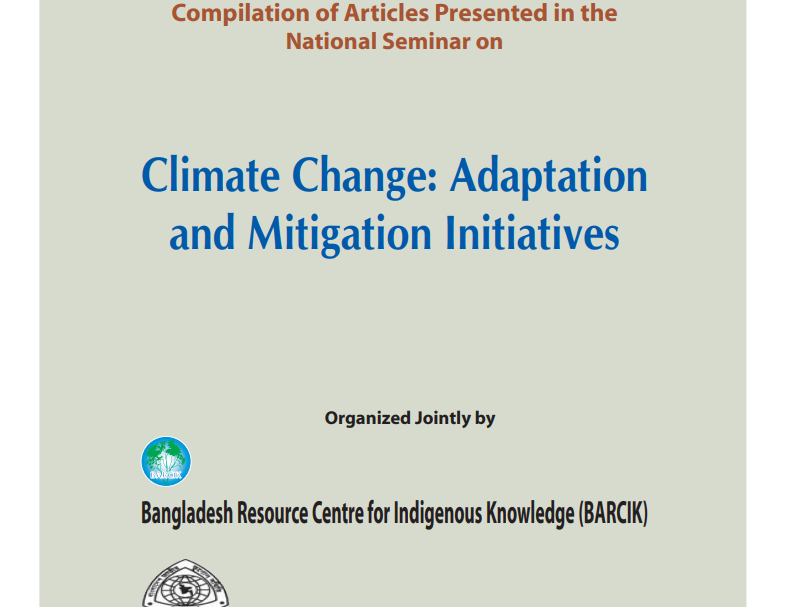 Seminar Proceeding on Climate Change Adaptation and Mitigation Initiative (2008)